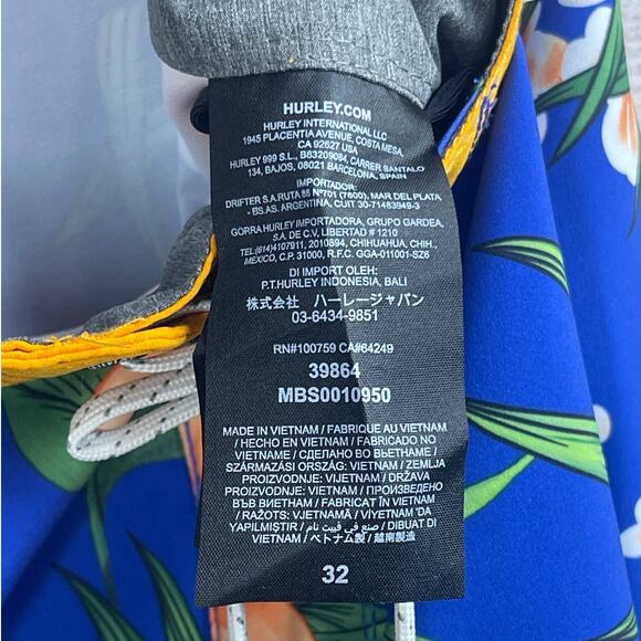 Hurley x 47 MLB Phantom New York Mets Swim Shorts Trunks Mens Size 32 - Picture 6 of 6